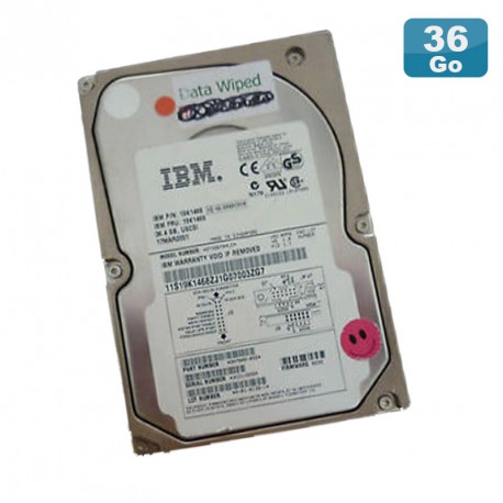 Disque Dur 36.4Go USCSI Ultra SCSI 3.5" IBM 19K1468 FRU 19K1469 10000RPM