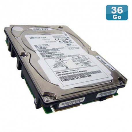 Disque Dur 36.4Go USCSI Ultra SCSI 3.5" IBM Eserver 06P5322 FRU 06P5323 10000RPM