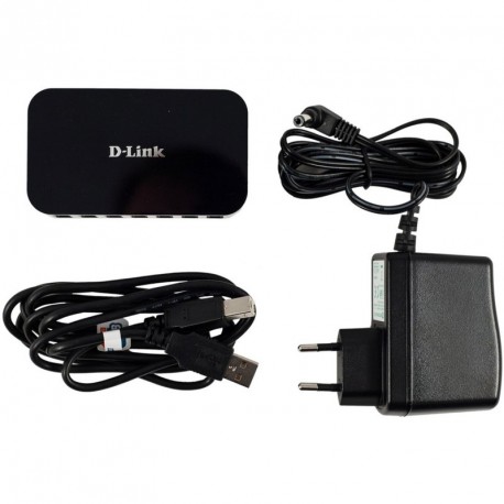 Hub USB PC Mac D-Link DUB-H7 7 Ports USB 2.0 +Bloc Chargeur +Câble USB-AB