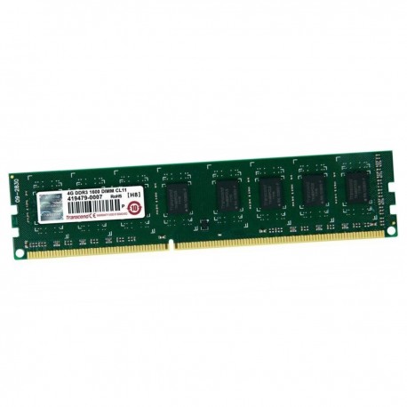 4Go RAM Transcend JM1600KLN-4G DDR3-1600 PC3-12800U 2Rx8 1600Mhz 1.5v CL11