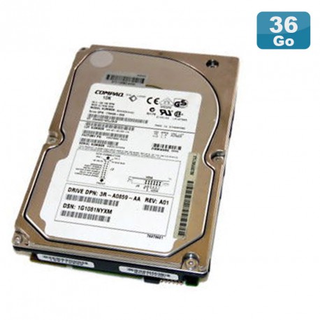 Disque Dur 36.4Go USCSI Ultra320 SCSI 3.5" COMPAQ BD0366349C 80-Pin 10000RPM