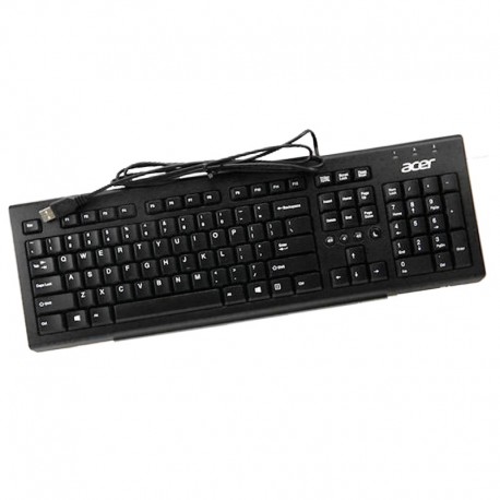 Clavier Azerty Noir USB ACER PR1101U DK.USB1P.02D PC Keyboard 105 Touches