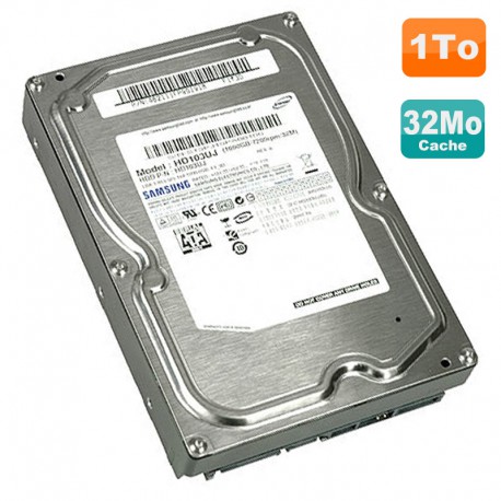 Disque Dur 1To SATA 3.5" SAMSUNG Spinpoint F1 HD103UJ 0FY878 FY878 7200RPM 32Mo