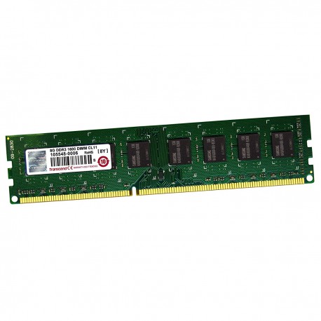 8Go RAM Transcend TS1GLK64V6H PC3-12800U DIMM DDR3 1600Mhz 2Rx8 1.5v CL11