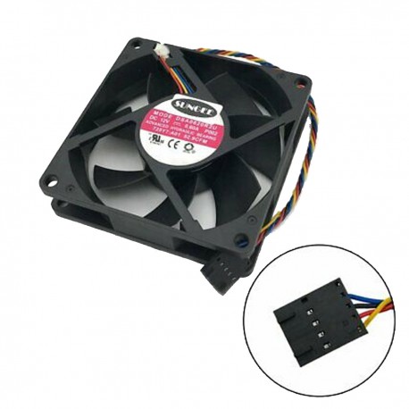 Ventilateur PC Dell 790 990 7010 7020 9010 9020 T1700 SFF 0725Y7 80x80x15mm