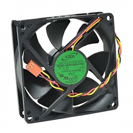 Ventilateur PC ADDA AD0912MX-A76GL Dell 390 3010 3020 Tour 0X755M X755M 3-Pin