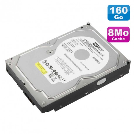 Disque Dur 160Go SATA 3.5" Western Digital Caviar SE WD1600AAJS-08WAA0 7200 8Mo